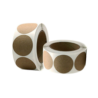 Autocollants en papier Kraft, étiquettes rondes vierges pour étiquette cadeau faite à la main, papier de bricolage, autocollants de scellage d'enveloppe, papeterie