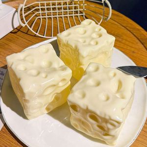 Uncompressed Anti-Stress <b>Squishy</b> Squeeze-Able Lotion Cheese Toy for Girls and Boys - Product Image 4