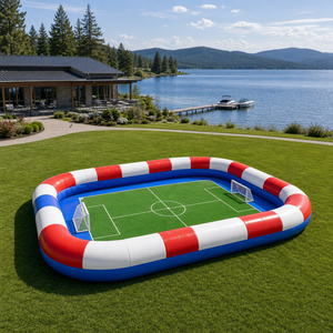 Campo de Fútbol Infantil Portátil 2026 - <span class=keywords><strong>Arena</strong></span> de Fútbol Inflable para Jardín, Lona de PVC, Red de Seguridad, con Bomba de Aire y Bolsa, OEM - Product Image 3