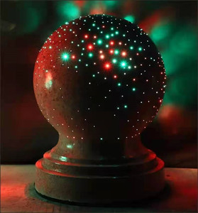 Poteau de signalisation LED en pierre ronde, blocage de route, pierre de granit, pierre de butée, colonne de marbre, butée de voiture - Product Image 3