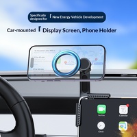 Support de téléphone magnétique universel pour voiture avec fixation clip-on pour écran de navigation