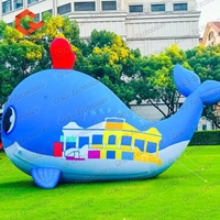 Nouveau design : Modèle gonflable en PVC de requin baleine, figurine animale marine, dessin animé océanique pour fêtes