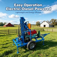 Foreuse professionnelle de puits d'eau de 150 m, 22 CV, petite machine de forage pour l'approvisionnement en eau agricole