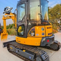 Mini-excavatrice sur chenilles KOMATSU PC40 d'occasion, 4 tonnes, 29,4 kW, d'origine japonaise, pour travaux de jardinage, d'aménagement paysager et de terrassement en lieux étroits