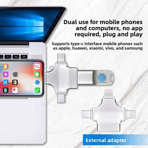 Clé <span class=keywords><strong>USB</strong></span> 3.0 Type-C en métal avec cryptage par empreinte digitale 256 Go, grande capacité, double usage pour téléphone portable et ordinateur, garantie 1 an - Product Image 3