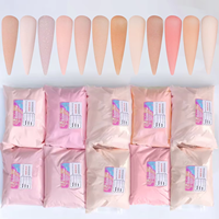 Poudre acrylique nude crème douce IPHF, prix de gros, commande en gros, fournitures pour ongles, formule lisse, poudre d'extension