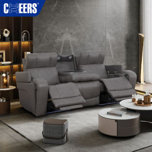 Sillón Reclinable Eléctrico de Cuero Premium MANWAH CHEERS Zero Gravity 321, Sofá de Lujo para Sala de Estar, Conjuntos de Muebles - Product Image 1