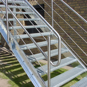 Marches d'<span class=keywords><strong>escalier</strong></span> en acier galvanisé de haute qualité, surface antidérapante, <span class=keywords><strong>escalier</strong></span> en métal extérieur pour usage industriel et commercial - Product Image 5