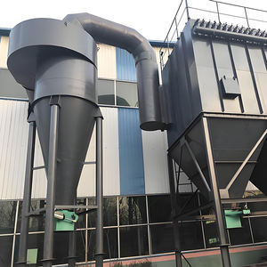 Collecteur de poussière cyclonique, filtre à poussière cyclonique en acier inoxydable avec ventilateur pour copeaux de bois, usine d'amidon, usine de chaux - Product Image 1