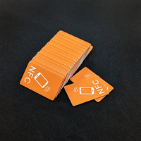 Socialisation facile robinet et aller connexion HF NTAG213/215/216 personnalisé smart NFC rfid étiquette étiquettes autocollant pour appareils électroniques mobiles