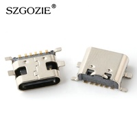 Connecteur USB Type-C femelle 6P, connecteur de type C, prise USB Type-C, connecteur USB-C femelle SMT