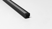 Bande lumineuse LED oblique à 45 degrés exquise, profil en alliage d'aluminium T5 de 9,8 x 9,8 mm, éclairage encastré pour armoire