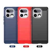 Coque de téléphone antichoc en TPU avec texture brossée anti-traces de doigts Lichi Armor Design pour OnePlus 13S/13T/13R avec protection d'objectif