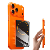 Mini Power Bank Portable en Alliage d'Aluminium Ultra-Fin 5000mAh à Charge Rapide 15W avec Chargement Magnétique Sans Fil, Logo Personnalisé pour Téléphone