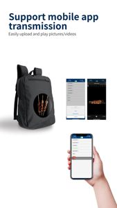 3 डी फैन बैकपैक होलोग्राम प्रोजेक्टर का नेतृत्व किया साइन होलोग्राफिक लैंप प्लेयर मशीन 3 डी विज्ञापन होलोग्राफिक कंधे बैग - Product Image 2