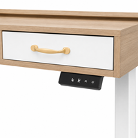 Bureau de jeu ergonomique RGB, bureau de joueur électrique réglable en hauteur avec support pour clavier pour une configuration de jeu professionnelle