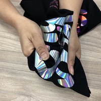 DETU Holográfico HTV para ropa Arco Iris Reflectante Transferencia de calor Vinilo Flex Htv para Plotter Color Impresión de transferencia de calor