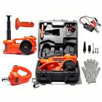 Cric électrique à ciseaux 3 tonnes 12V portable pour remplacement de pneus, kit d'urgence pour voitures compactes et berlines