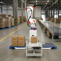 Robot logistique modulaire de palettisation de 50 kg avec pince à vide pour la manutention de cartons sur convoyeur et le chargement de palettes en entrepôt