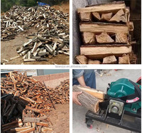 Gran oferta, procesador de leña cinético eléctrico, cortador doble, picador de madera con Motor y motor para dividir troncos