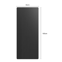 Tapete de Yoga Rectangular de NBR de Alta Densidad, Ecológico, 185 cm, 10 mm, Antideslizante, Impermeable, Duradero, Antimicrobiano y Plegable