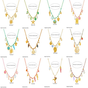 Ocean Themed Stainless Steel Necklace With Starfish Turtle Conch Charms For Women Gift Jewelry - Product Image 4