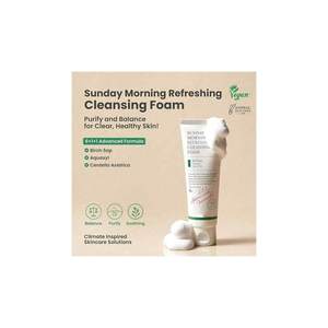 Espuma Limpiadora Refrescante Sunday Morning 120ml Té Verde Limpieza Profunda Para Piel Normal, Mixta y Grasa - Product Image 6