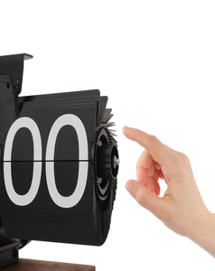 Retro kỹ thuật số lật xuống Đồng hồ lật Bàn kệ Đồng hồ tự động lật bàn bảng đồng hồ - Product Image 3