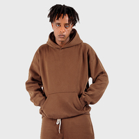 Sweat à capuche épais 350 GSM pour homme, chaud, coupe oversize, pull à capuche vierge, idéal pour l'hiver, personnalisation en gros, marque privée