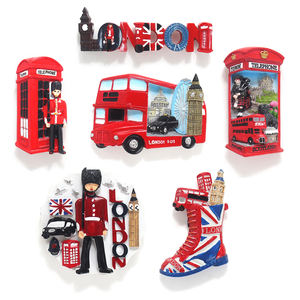 Aimant de réfrigérateur souvenir en résine personnalisé avec le Big Ben de Londres, aimants de réfrigérateur en résine 3D, aimant touristique personnalisé - Product Image 3