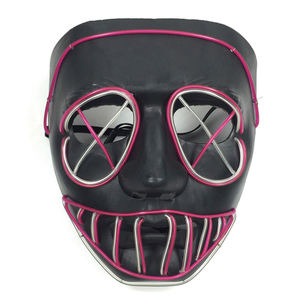 หน้ากากกะโหลกศีรษะแบบชาร์จไฟ LED ได้หน้ากากคอสเพลย์น่ากลัวสำหรับงานปาร์ตี้เทศกาลฮาโลวีนอุปกรณ์เสริมเครื่องแต่งกายที่สมบูรณ์แบบ - Product Image 2