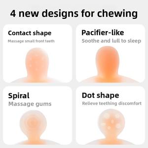 Mordedor de Silicona de Grado Alimenticio, Libre de BPA, Suave, Unisex, para Bebés, con Forma de Elefante, Juguete para Masticar - Product Image 4
