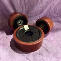 Roue à rouleaux en polyuréthane XILIN CDD15/20, taille 150*62/65-20