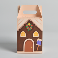 Boîtes à gâteaux et à fruits de qualité alimentaire, boîtes d'emballage alimentaire carrées en papier avec poignée