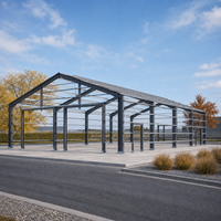 Atelier préfabriqué en structure métallique durable à faible coût Q355B, bâtiment métallique à travée libre pour usage industriel, à vendre