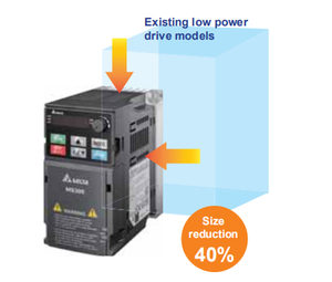 Variateur de fréquence Delta MS300 1/2HP 220V monophasé VFD2A8MS23ANSAA avec PLC intégré 0.4KW VFD AC Drive - Product Image 3