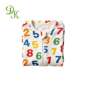 Combinaisons pour bébé respirantes et confortables de nouvelle conception, imprimées par sublimation, avec fermeture éclair ou boutons - Product Image 4