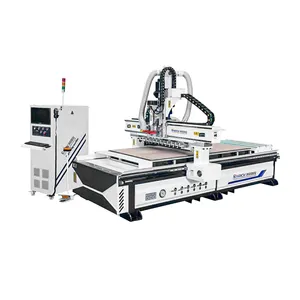 Furniture Making 4x8 Ft Automatic Engraving 1325 Atc Cnc Router 3Axis Nesting Woodworking Cutting Cnc Milling Machine for Wood