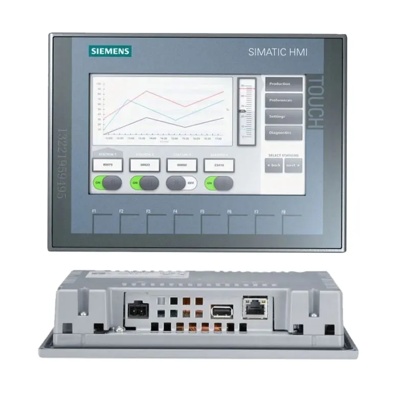 หน้าจอสัมผัส HMI ดั้งเดิม TP1900 HMI ความสะดวกสบาย6AV2124-0UC02-0AX0การดำเนินการสัมผัส