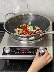 หม้อหุงข้าวไฟฟ้าแบบเว้า3500W แบบพกพา OEM ลูกบิดควบคุมการทำงานที่รวดเร็วทำจากสเตนเลสสตีลใช้แบตเตอรี่ในครัว - Product Image 2