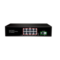 BTON BT-6208GE-SFP OEM Unmanaged 8*100M PoE +2*1000M Uplink+1 SFP Enterprise Network Switch untuk Pemantauan Keamanan AP Nirkabel