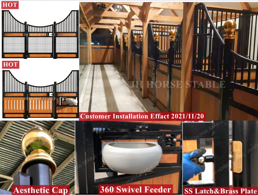 Prefabricated swing door stall simple equestrian horse stable
