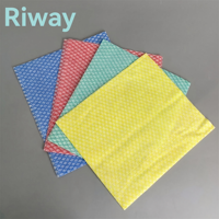 Chiffons de nettoyage de cuisine non tissés à motif ondulé, réutilisables, multi-usages, pour absorber l'huile et l'eau, vente en gros, direct usine
