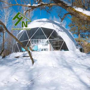 Steel Frame Prefabricated Hemispherical Geodesic Dome <b>Tent</b> for Camping Hotel HN-LLX20230627-01 Steel Frame Geodesic Dome <b>Tent</b> HN - Product Image 2