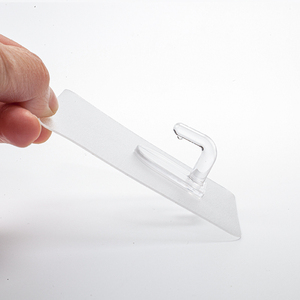 Nhà sản xuất của mẫu miễn phí khăn hút móc áo dính nhựa Móc áo thiệt hại miễn phí dính tường móc - Product Image 2