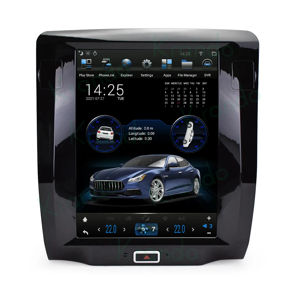Krando Android 9.0 4G 6 4G 12,1 Tesla вертикальный экран автомобильное мультимедийное радио для Maserati Quattroporte 2012-2016 головное устройство Carplay