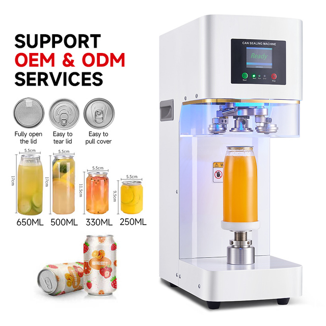 Full Automatic Can Sealer Pet Plastic Bottles Tin Aluminum Soda Can Sealing Machine Beer Juice Drink Commercial Canning Machine