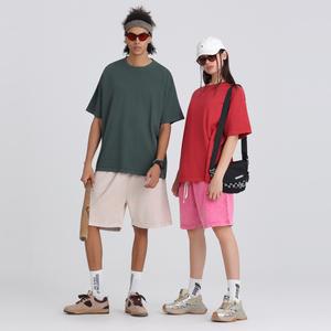 High Quality Vintage T shirt Unisex Oversized 100% Cotton T-Shirt Custom Logo Heavy Acid Washed <b>Silk</b> Screen Printed Tshirt - Product Image 2