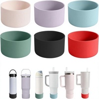 Sarung Cangkir Silinder Kulit PU Modern Minimalis Kompatibel dengan Botol Air Dingin Merah/Hitam/Hijau Diameter 75 cm 9 cm Anti-selip