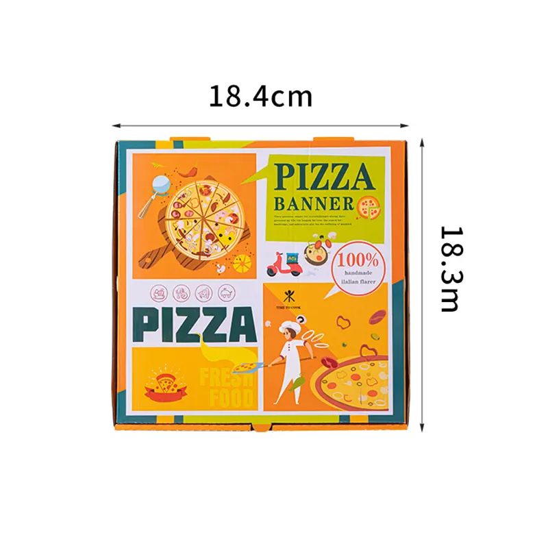 Groothandel Custom 3 6 9 16 18 28 32 36 Inch Gewicht Gegolfd Gewoon Papier Pizza Kartonnen Pizza Dozen Voor Pizza